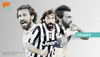 إنفوجراف.. بيرلو.. غروب شمس مايسترو إيطاليا