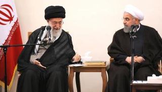 مرشد إيران علي خامنئي والرئيس الإيراني حسن روحاني - أرشيفية