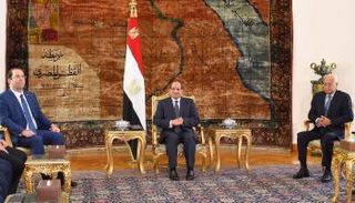 لقاء الرئيس المصري عبدالفتاح السيسي ورئيس الحكومة التونسية يوسف الشاهد