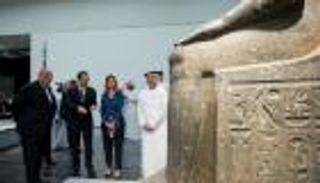 بالصور.. عبدالله بن زايد وشكري يزوران متحف اللوفر أبوظبي