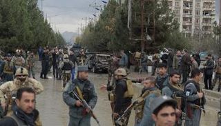 موقع التفجير الانتحاري في كابول