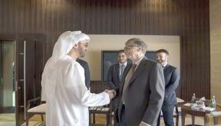 الشيخ محمد بن زايد آل نهيان يستقبل بيل جيتس