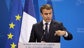 الرئيس الفرنسي إيمانويل ماكرون- أ.ف.ب