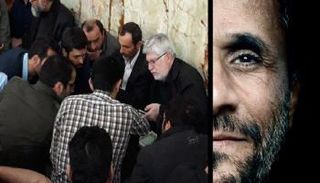 حميد بقائي مساعد أحمدي نجاد يعتصم في مزار شاه عبد العظيم 