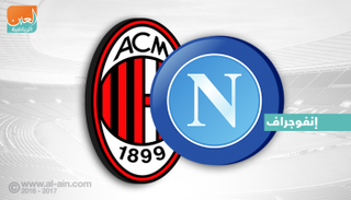 إنفوجراف.. نابولي يسعى لتعزيز صدارته على حساب ميلان