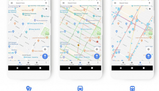 خرائط جوجل بشكل وتصميم جديد
