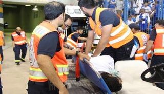  الهلال الاحمر يستقبل 36 حالة اسعافية في نهائي اسيا