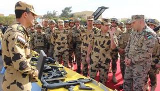 جانب من فعاليات التدريب المصري الأردني المشترك "العقبة 3"