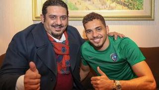 كارلوس إدواردو والأمير نواف بن سعد رئيس الهلال