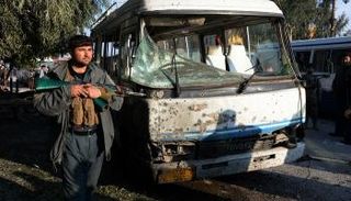 موقع التفجير الانتحاري في جلال أباد شرق أفغانستان