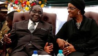 موجابي وزوجته جريس