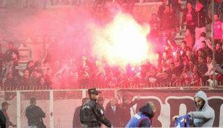 شغب جماهير النجم الساحلي  