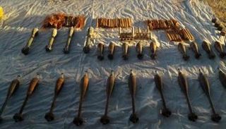 الجيش المصري يضبط مقذوفات مضادة للدبابات