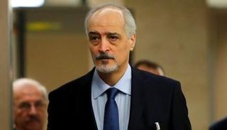بشار الجعفري رئيس وفد النظام السوري في جنيف - رويترز