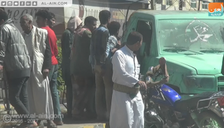 قوات المخلوع صالح تستولي على طقم عسكري كان بحوزة الحوثي