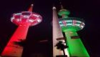 بالفيديو.. علم الإمارات يزين أبراج الكويت ابتهاجا باليوم الوطني