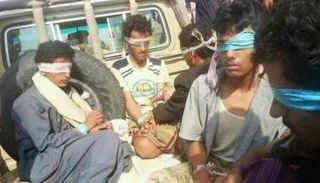 صور منتشرة عن معتقلين من عناصر الحوثي