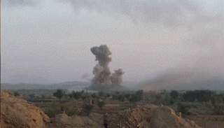 قصف جوي لطائرات التحالف