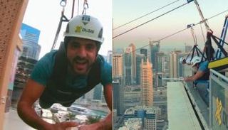 الشيخ حمدان بن محمد بن راشد لدى انطلاقه