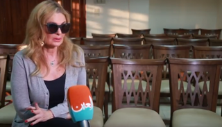 يسرا أثناء حديثها لبوابة العين 