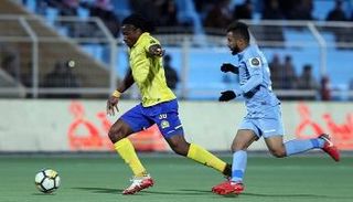 من مباراة النصر والرائد