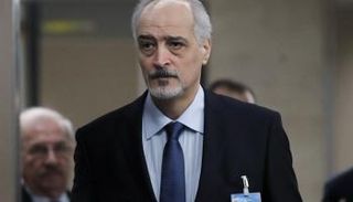 بشار الجعفري رئيس وفد النظام السوري في محادثات جنيف - أ. ف. ب