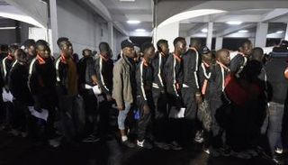 مهاجرون أفارقة في ليبيا - أ.ف.ب