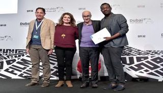 بعض أصحاب المشاريع العربية الفائزة بجوائز ملتقى دبي السينمائي