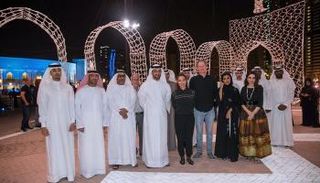 الشيخ سلطان بن أحمد القاسمي خلال الافتتاح