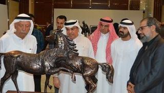 الحصان العربي حاضر بقوة في أعمال الكبيسي