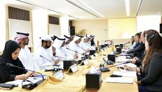 جانب من اجتماع لجنة المشاورات القنصلية الإماراتية – الأمريكية