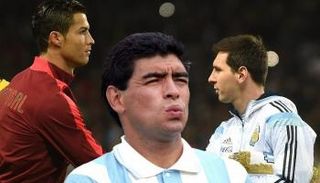 مارادونا يؤكد تفوقه في الكرة الذهبية
