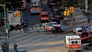 موقع هجوم إرهابي في نيويورك أسفر عن مقتل 8 أشخاص