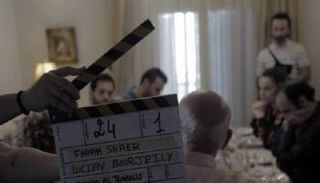 تصوير أحد مشاهد فيلم غداء العيد اللبناني