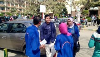 طلاب وطالبات بجامعة عين شمس - أرشيفية