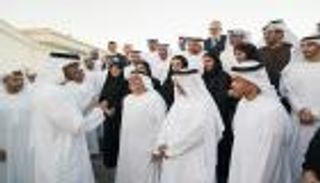 محمد بن زايد يستقبل وفدا من الشركة القابضة العامة "صناعات"