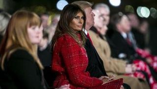 ميلانيا ترامب إلى جوار زوجها الرئيس الأمريكي