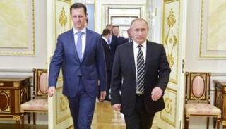 الرئيس الروسي فلاديمير بوتين ونظيره السوري بشار الأسد