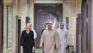 محمد بن زايد يستقبل رئيسة مجلس إدارة شركة "آي بي إم"