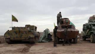 مدرعات أمريكية في الرقة