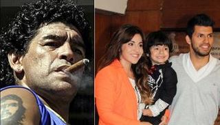 سيرخيو أجويرو ومارادونا وجيانينا