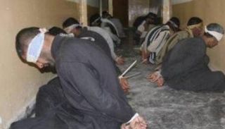 مسجونون داخل سجن تدمر  الحكومي بسوريا