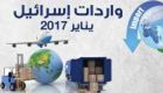 إنفوجراف.. الواردات الإسرائيلية الاستهلاكية خلال يناير 2017
