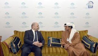 الشيخ منصور بن زايد آل نهيان برفقة نائب رئيس الوزراء اللبناني