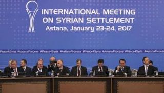 جانب من محادثات الأستانة يناير الماضي