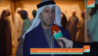وزير الدولة بوزراة الخارجية الإماراتية أنور قرقاش
