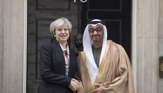 الشيخ محمد بن زايد وتيريزا ماي