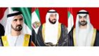 رئيس الإمارات ونائبه وولي عهد أبوظبي يهنئون أمير الكويت بيومها الوطني