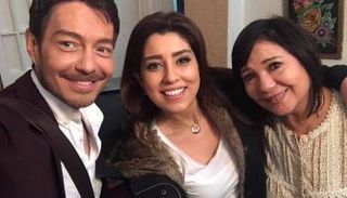 عايدة رياض وآيتن عامر وأحمد زاهر في أول أيام تصوير "الطوفان"