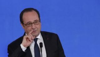 الرئيس الفرنسي المنتهية ولايته فرانسوا هولاند